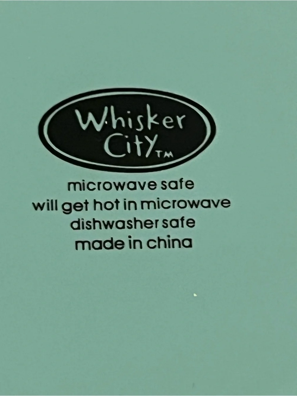 Whisker City aqua ceramic